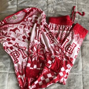 PINK pajama Set TOP ONLY